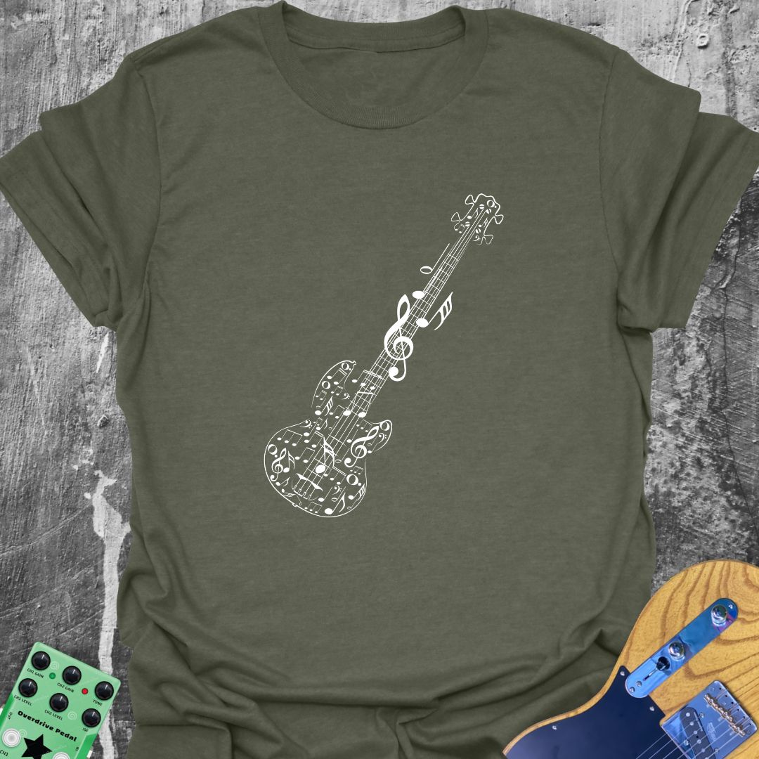 Bass Guitar Notes  T-Shirt