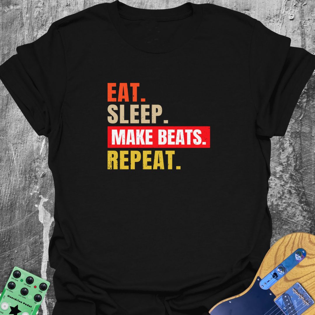 Eat Sleep Make Beats Repeat  T-Shirt