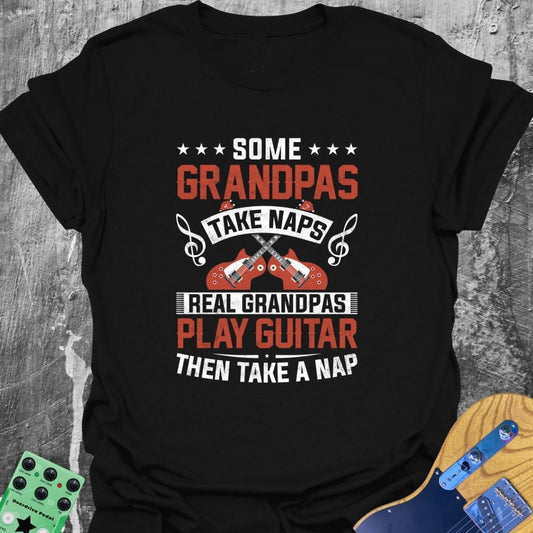 Real Grandpas Play Guitar  T-Shirt