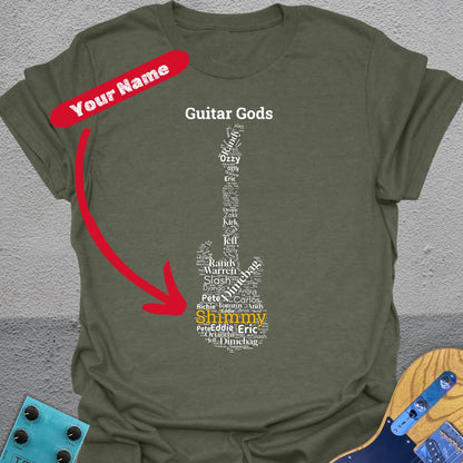 Personalized (your name) Guitar Gods T-Shirt