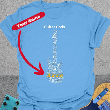 Personalized (your name) Guitar Gods T-Shirt