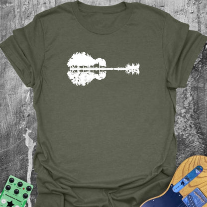 Guitar Nature Forest  T-Shirt