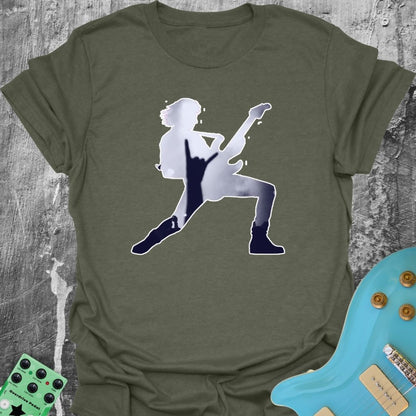 Guitar Player Hologram  T-Shirt