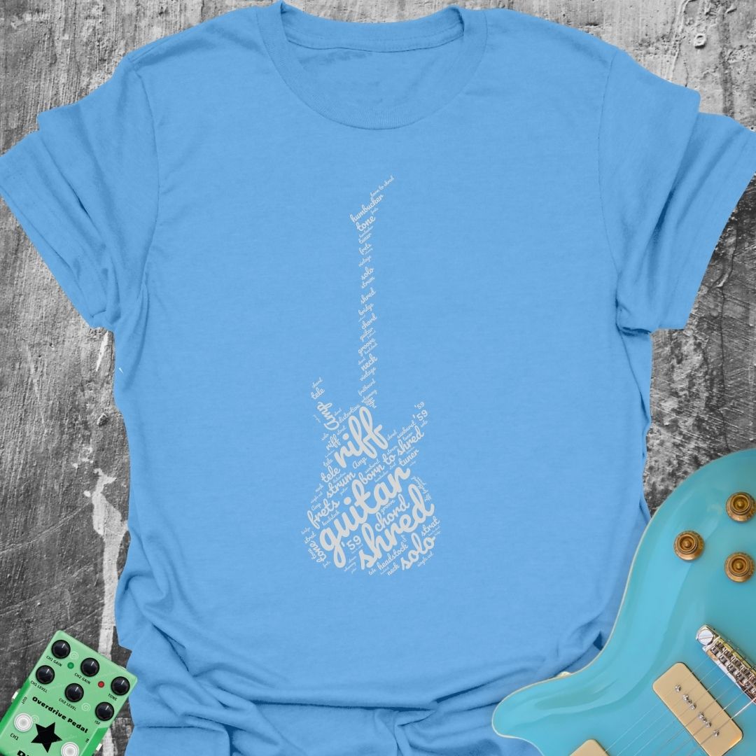 Guitar Wordcloud  T-Shirt