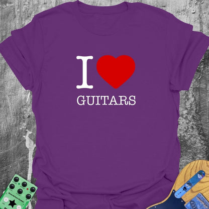 I Love Guitars  T-Shirt