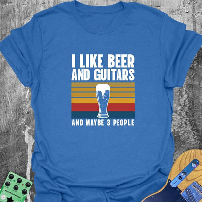 Beer Guitar and Maybe Three People  T-Shirt