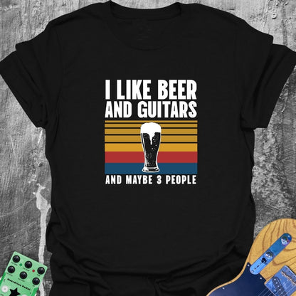 Beer Guitar and Maybe Three People  T-Shirt