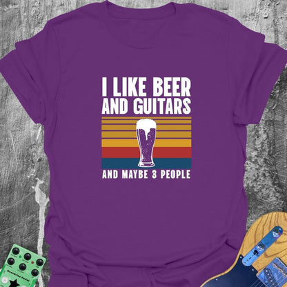 Beer Guitar and Maybe Three People  T-Shirt