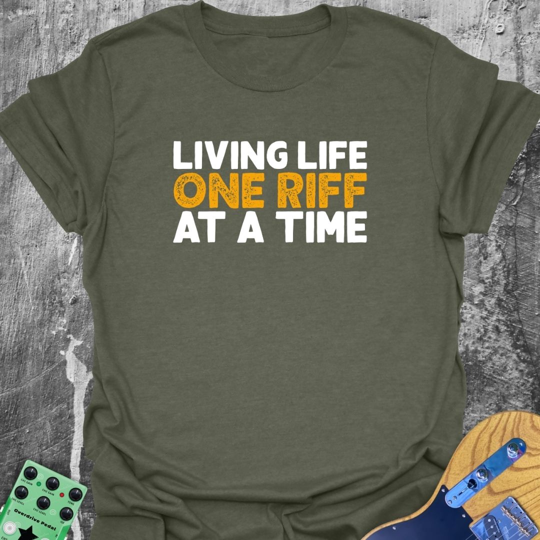 One Riff At A Time - Guitarist T-Shirt