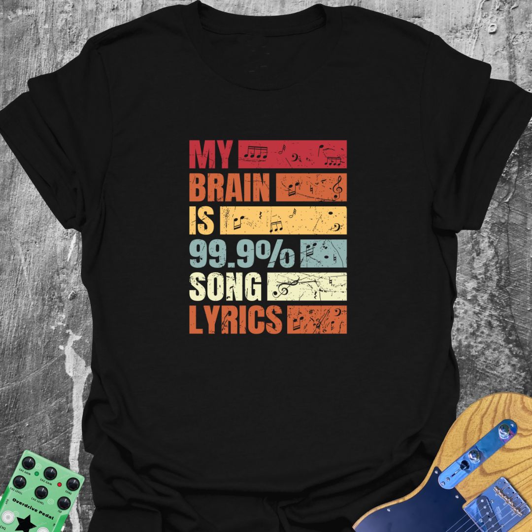 My Brain On Lyrics  T-Shirt