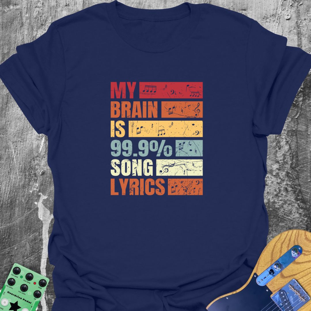 My Brain On Lyrics  T-Shirt