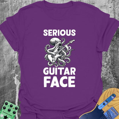 Octopus Guitar Face  T-Shirt