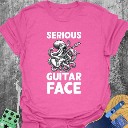 Octopus Guitar Face  T-Shirt