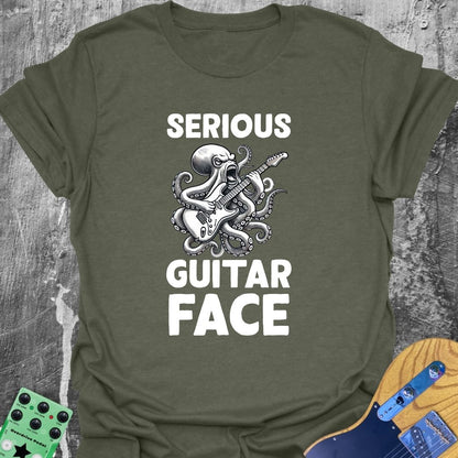 Octopus Guitar Face  T-Shirt