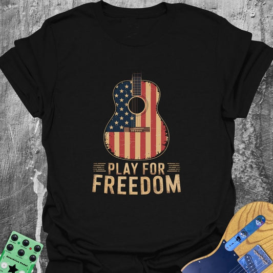 Patriot Freedom Guitar  T-Shirt