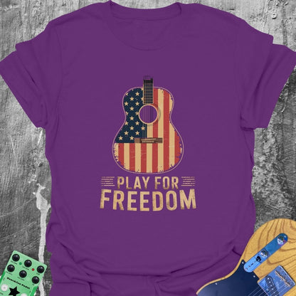 Patriot Freedom Guitar  T-Shirt