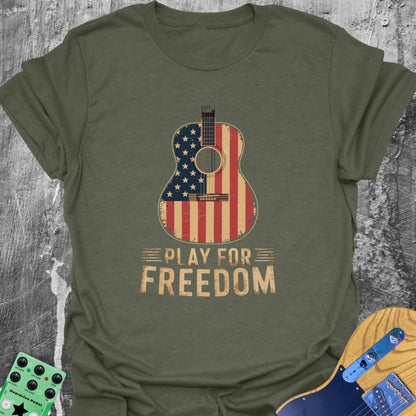 Patriot Freedom Guitar  T-Shirt