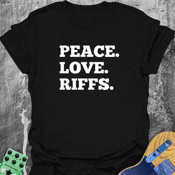 Peace. Love. Riffs. Tee