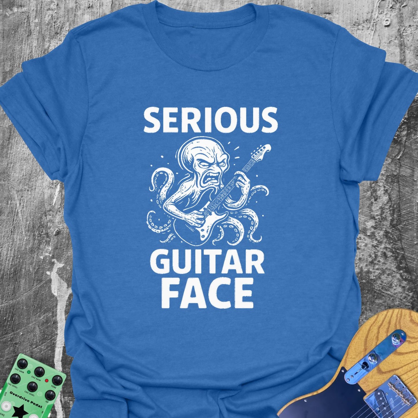 Serious Guitar Face Guitarist T-Shirt