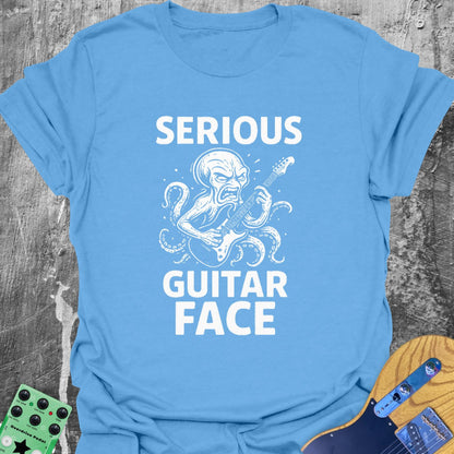 Serious Guitar Face Guitarist T-Shirt