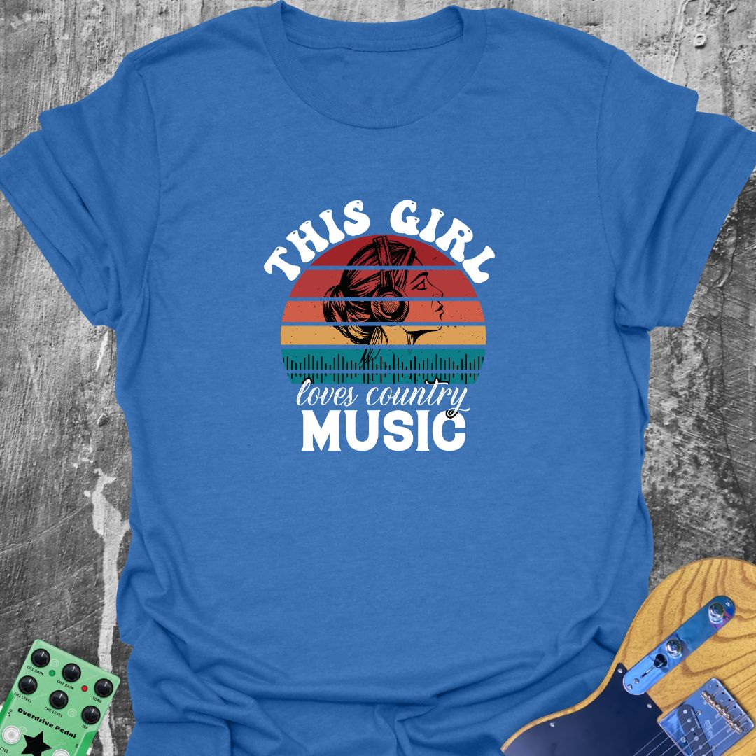 This Girl Loves Country Music  T-Shirt