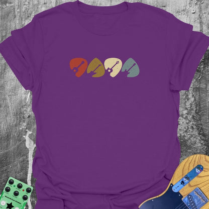 Retro Vintage Guitar Picks  T-Shirt