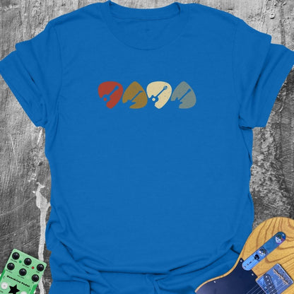 Retro Vintage Guitar Picks  T-Shirt